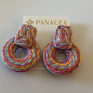 Panacea Cache Multicolor Woven Earrings